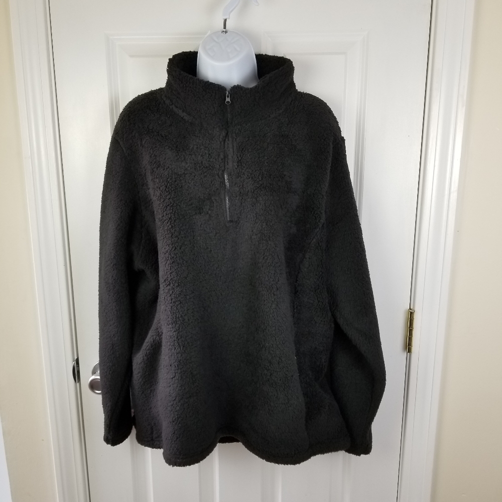 NWT Nuvano Womens Black Fleece Sweater Sz Various